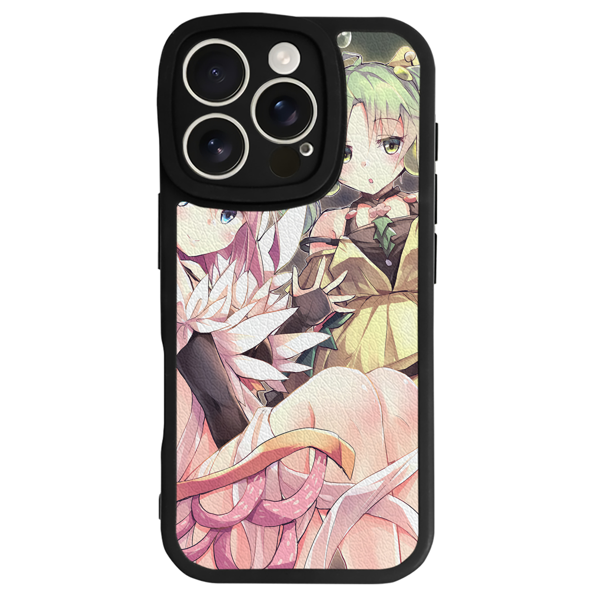 （画像用） 遊☆戯☆王 Yu-Gi-Oh! 【iPhone 16シリーズ対応】シリコンスマホケース（レザー調） 材質：シリコン